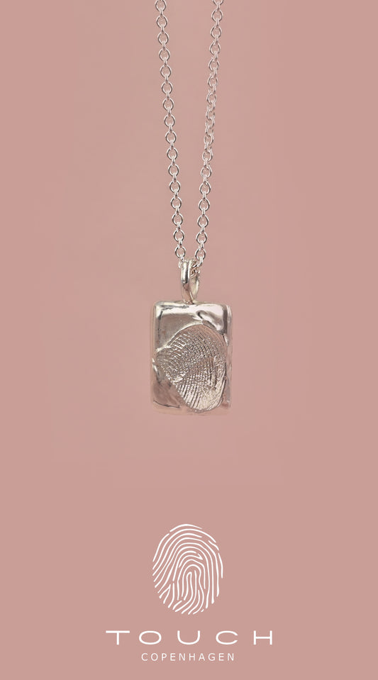Little Lucas - Firkantet sølv halskæde