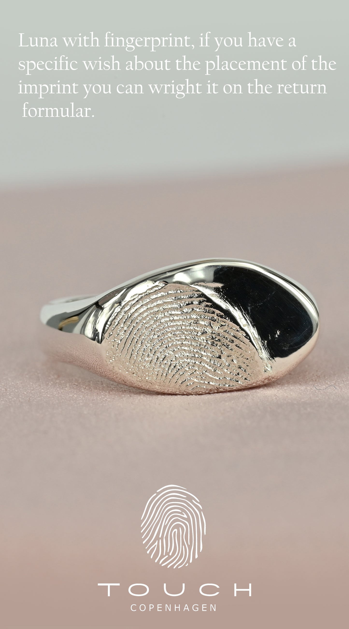 Luna - Sølv Signetring i Oval design